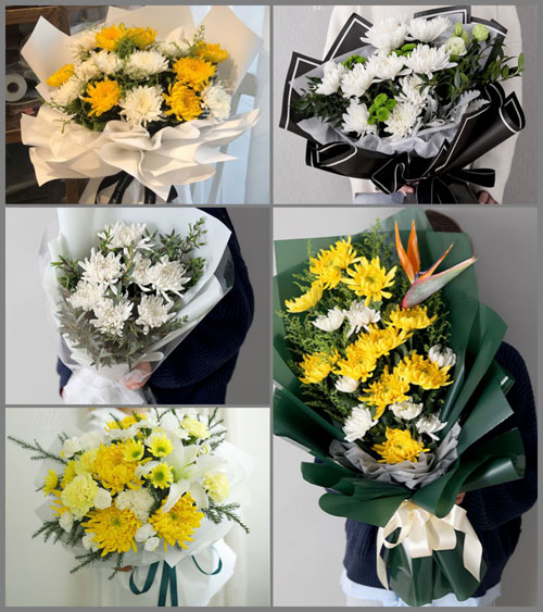 山东青岛平度市旧店镇北大流河村白事花束代送